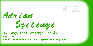 adrian szelenyi business card